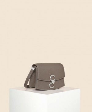 Cafuné Small Pendulum Crossbody Taske Dame Grå Brune | FPE9388WP