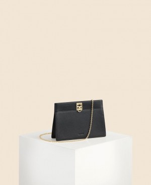 Cafuné Stance Chain Crossbody Taske Dame Sort | JHH9997SJ