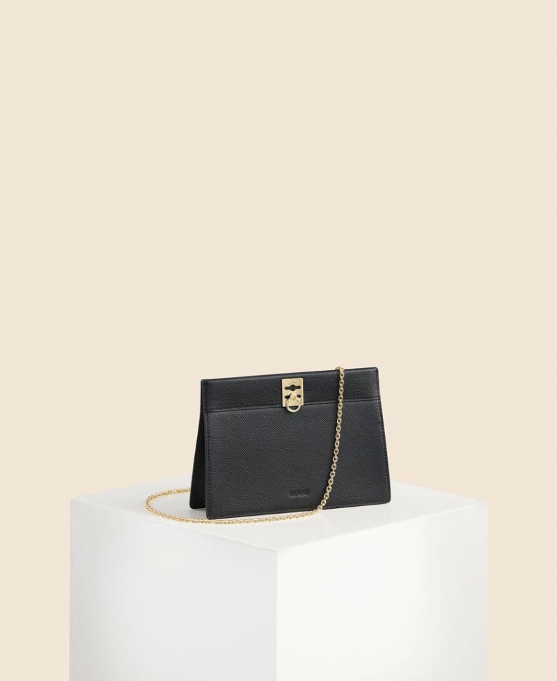 Cafuné Stance Chain Crossbody Taske Dame Sort | JHH9997SJ