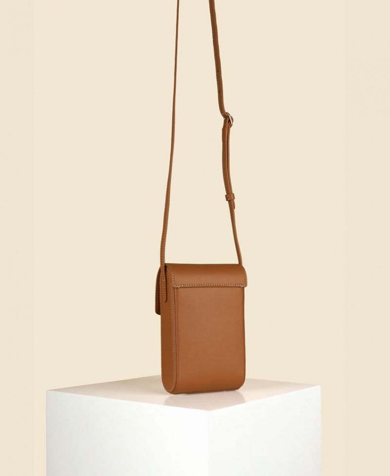 Cafuné Trunk Box Crossbody Taske Dame Brune | MFZ777RO