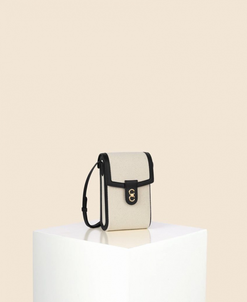 Cafuné Trunk Box Crossbody Taske Dame Hvide Sort | BHX3249YE